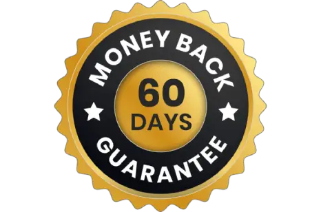 Nervovive 60 day money back guarantee badge displayed on sales page